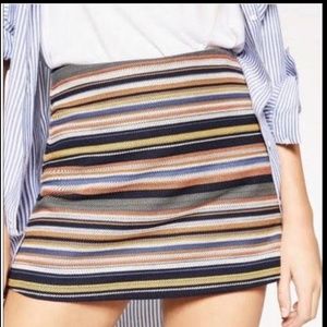 ZARA| Womens Striped Skort | Medium